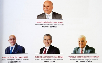 Başkan Sekmen yine  Türkiye birincisi oldu