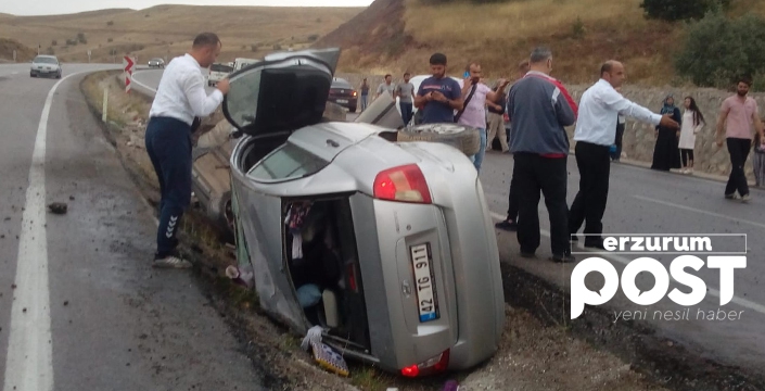 Aşkale’de trafik kazası: 5 yaralı 